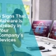 Signs of malware