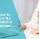 How to rewrite website content