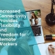 Increased connectivity provides flexibility and freedom for remote workers