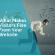 what makes visitors flee from your website