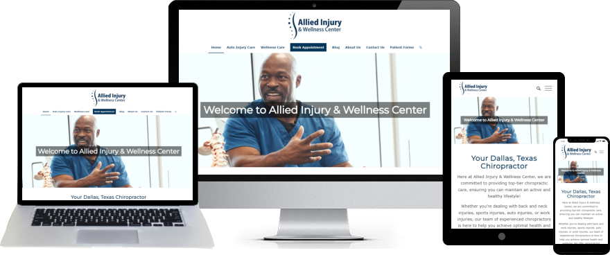 Allied Injury Wellness Chiropractor Website