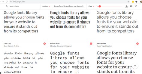 Google fonts