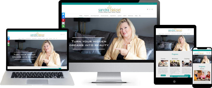 A website design for coach and consultants business