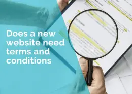 Does a new website need terms and conditions