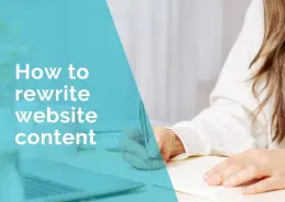 How to rewrite website content