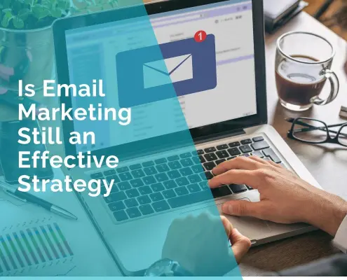 A hand is checking inbox email after doing email marketing